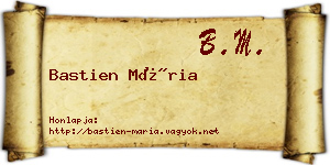 Bastien Mária névjegykártya